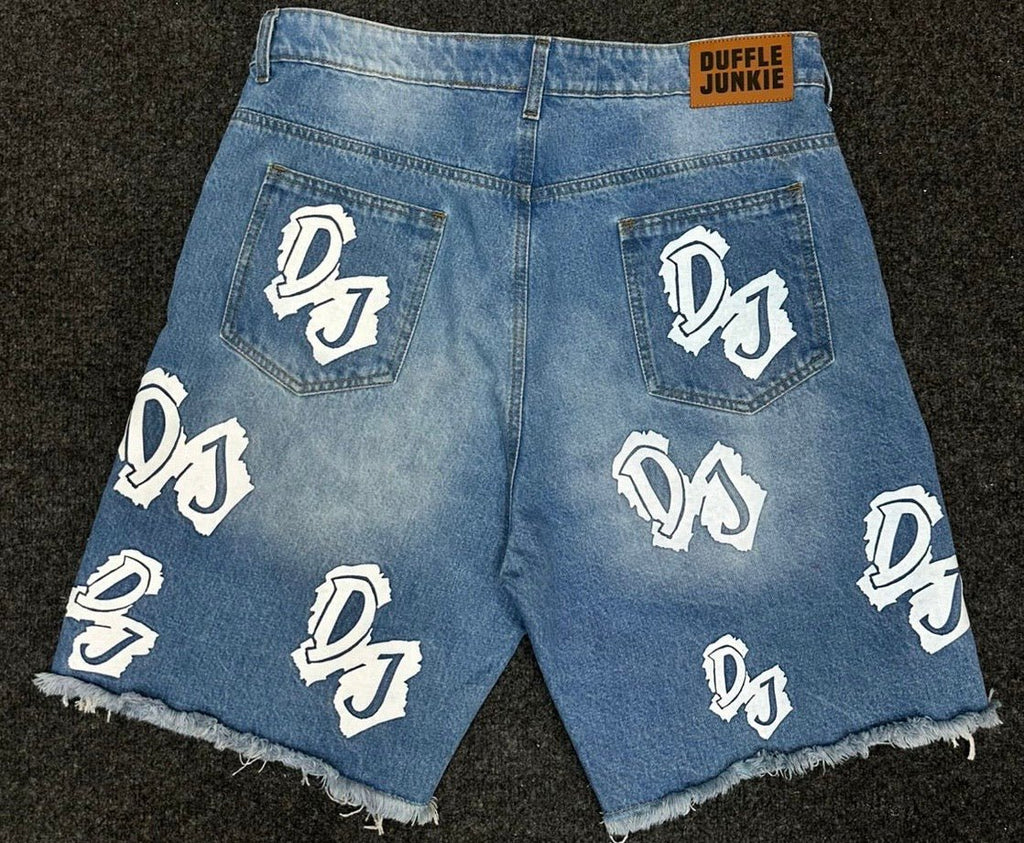 DJ Patch Denim Jeans – Blue Unisex - DUFFLE JUNKIE CLOTHING