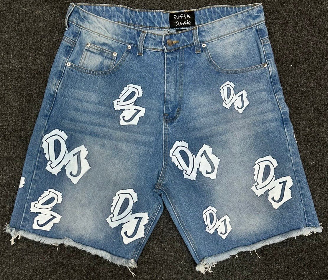 DJ Patch Denim Jeans – Blue Unisex - DUFFLE JUNKIE CLOTHING