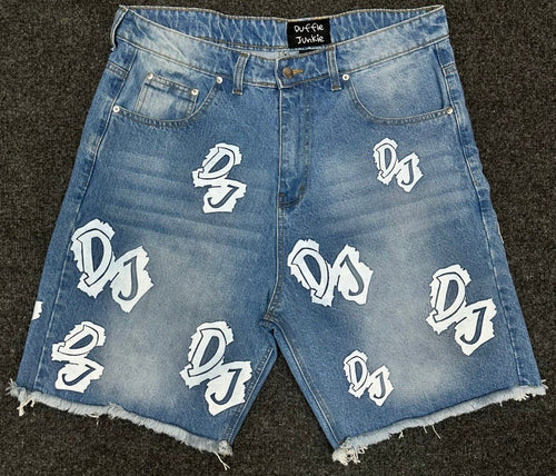 DJ Patch Denim Jeans – Blue Unisex - DUFFLE JUNKIE CLOTHING